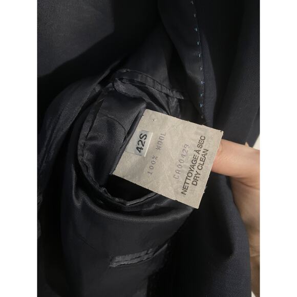 Peter Millar blazer sport coat men’s size 42S navy 100% wool classic career - Picture 5 of 6